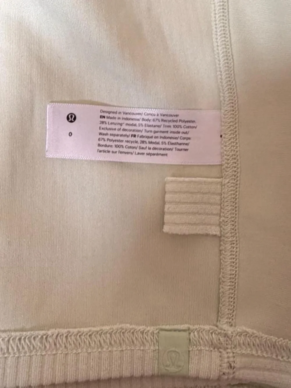 Lululemon Ribbed V-Neck Crop Tank Top LIGHT GREEN  Size 0